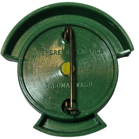 Vintage 1959 Daffodil Festival Pin Puyallup Washington Brooch Yellow Green - Picture 8 of 16